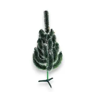 Árvore de Natal Nevada Palha Gaúcha 130cm 25 Galhos