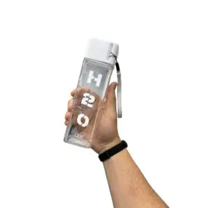 Garrafa Squeeze Quadrada de Poliestireno Translucida 450ML LYOR - Imagem 2