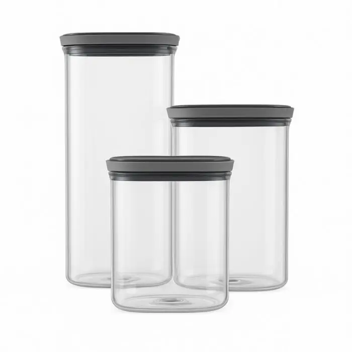 Pote de Plástico Hermético Airtight Linha Flex - Indústria Bandeirante - Imagem 1