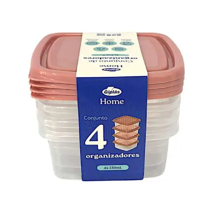 Conjunto C/ 4 Potes 230ml - Giplás