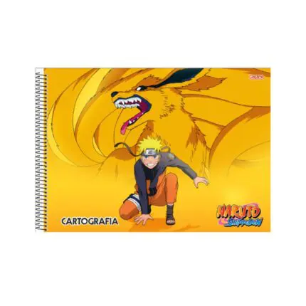 Caderno Desenho/Cartografia 60 Folhas Naruto Shippuden - SD