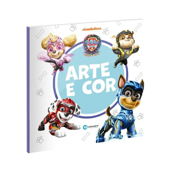 Livro de Colorir Arte e Cor Patrulha Canina - Culturama - Imagem 1
