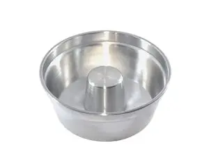 Forma De Bolo De Aluminio Redonda 25x7CM Com Centro