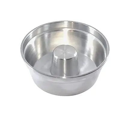 Forma De Bolo De Aluminio Redonda 25x7CM Com Centro