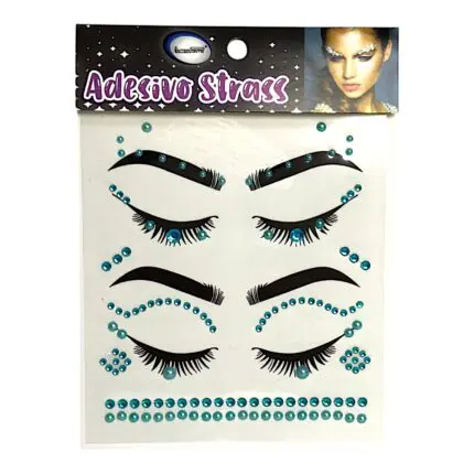 Adesivos Strass Para o Rosto HD69010