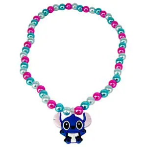 Colar Infantil De Pérolas Do Stitch
