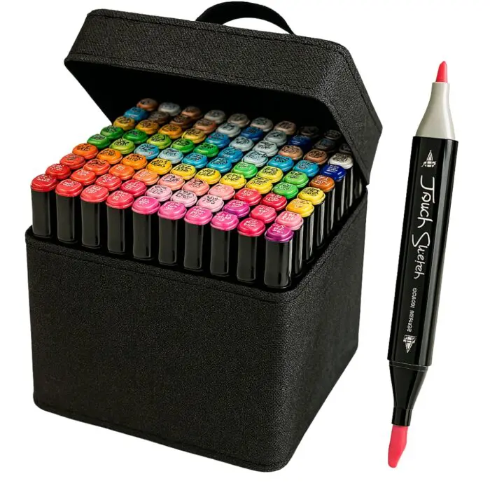 Estojo / Kit Canetinhas Touch Marcadoras com Ponta Dupla para Pintura - Imagem 1