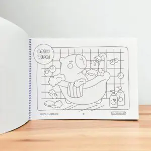 Livro para Colorir Capy & Friends Estilo Boobie Goods Capa Mole 20 Páginas Sortido - Papercollor - Imagem 3