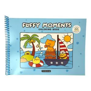Livro para Colorir Fluffy Moments Estilo Boobie Goods Capa Mole 20 Folhas Sortido - Papercollor - Imagem 3