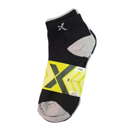 Kit com 3 Pares de Meia Cano Curto Adulto Unissex 38-43 X Socks - Manhattan