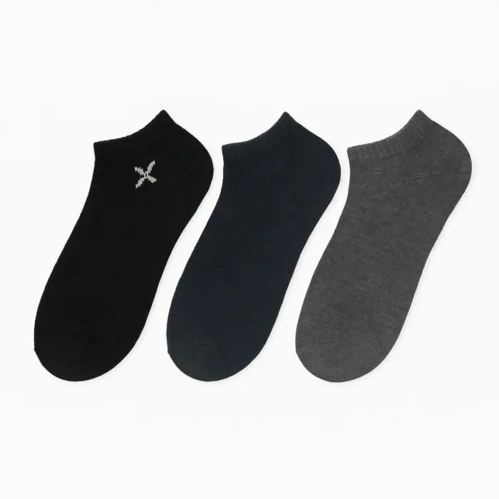 Kit com 3 Pares de Meia Cano Curto Adulto Unissex 38-43 X Socks Sortido - Manhattan - Imagem 4