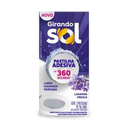Pastilha Adesiva Lavanda 9g-Girando Sol