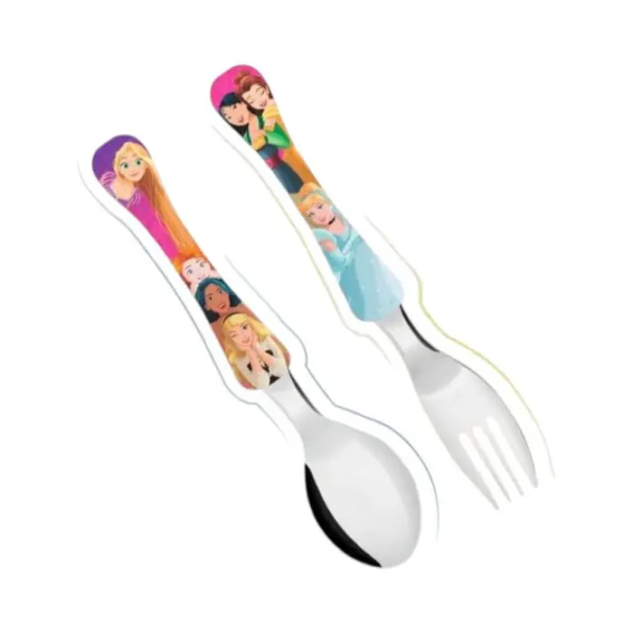 Kit Jogo Talheres Infantil Princess - Imagem 1