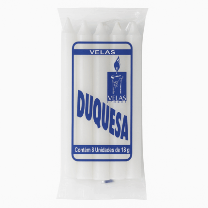 Vela Duquesa 18g Pacote com 8 Unidades
