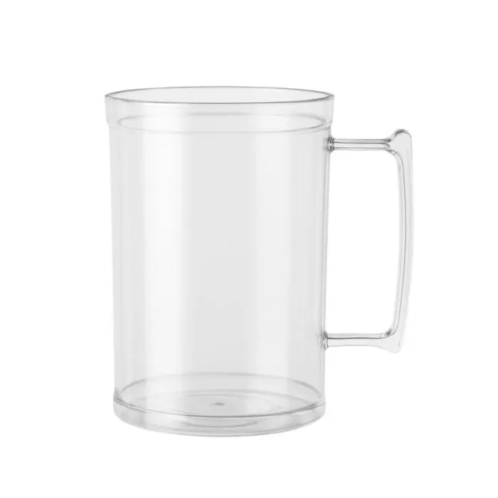 Caneca de Chopp Transparente em Acrilico Cristal de 500ML - Quallitec - Imagem 1