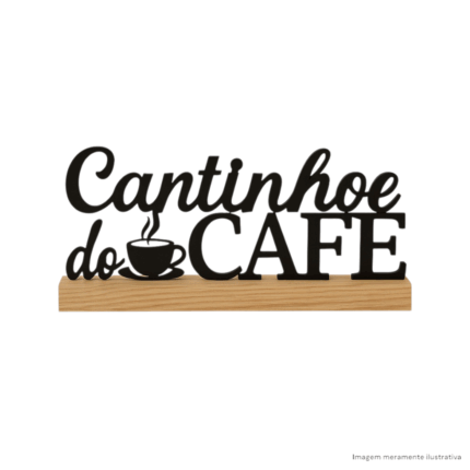 Placa Decorativa Cantinho do Café em MDF 1 Peça