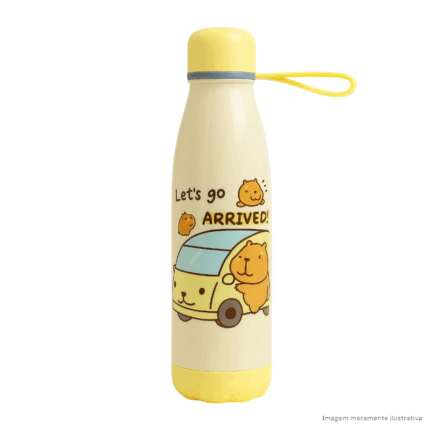 Garrafa de Plástico 600ml Capivara Sortido - Lívon