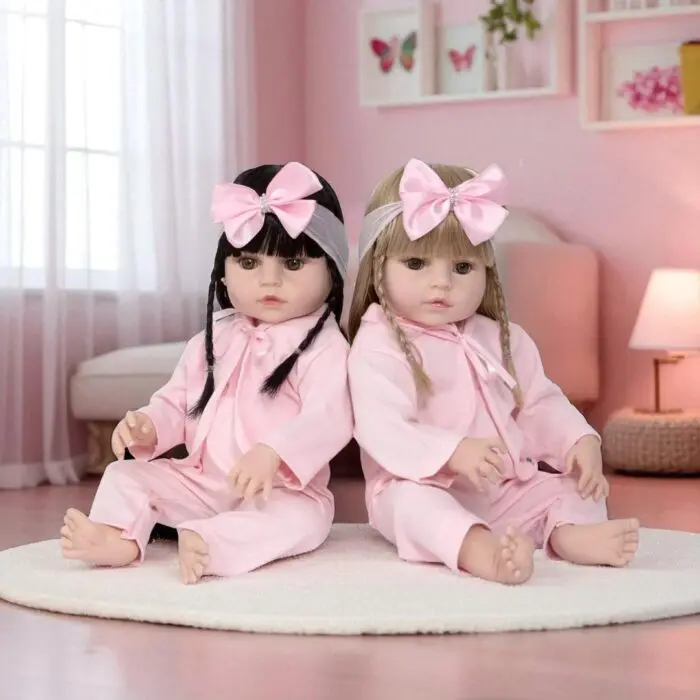 Boneca Super Realista Coleção Gêmeas Sortidas 1 Unidade - Cegonha Reborn Dolls - Imagem 2