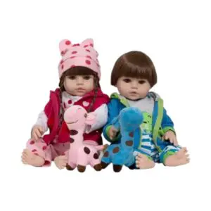 Boneca Super Realista Coleção Gêmeas Bichinhos Sortido 1 Unidade - Cegonha Reborn Dolls