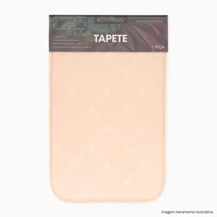Tapete de Microfibra 38x58cm Linha Soft Square 1 Unidade TAP018 - Rio Home