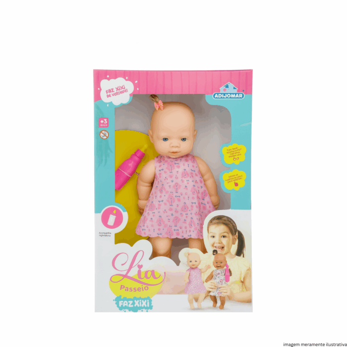 Boneca Lia Faz Xixi - Adijomar - Imagem 1