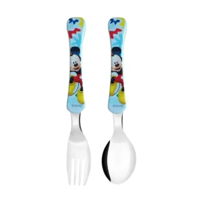 Jogo De Talheres  Infantil Mickey - Imagem 1