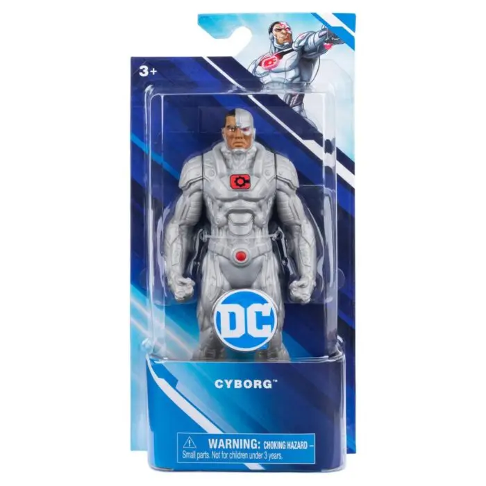 Boneco Super Heroi Cyborg 15cm - Spin Master - Imagem 1