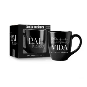 Caneca de Cerâmica Prime Pai Meu Maior Exemplo 350ml - Brasfoot
