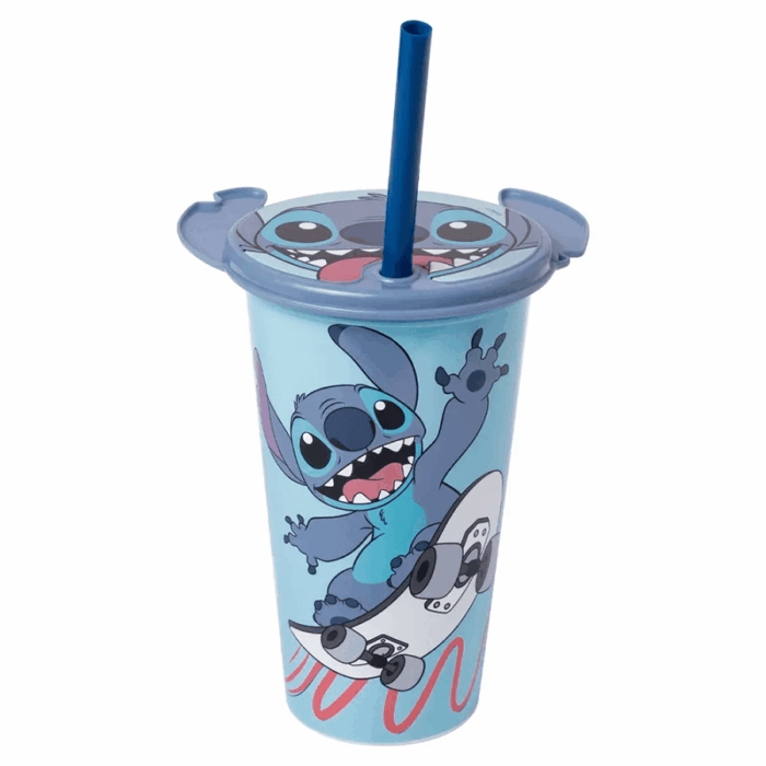 Copo Refri com Tampa Flast Stitch 500ml-Plasútil - Imagem 1
