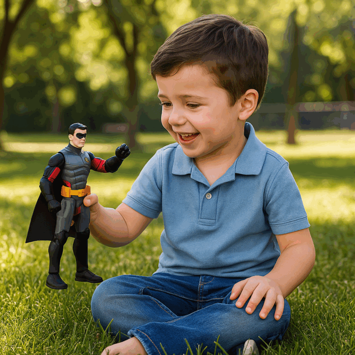 Boneco Super Heroi Robin 15cm-Spín Master - Imagem 2