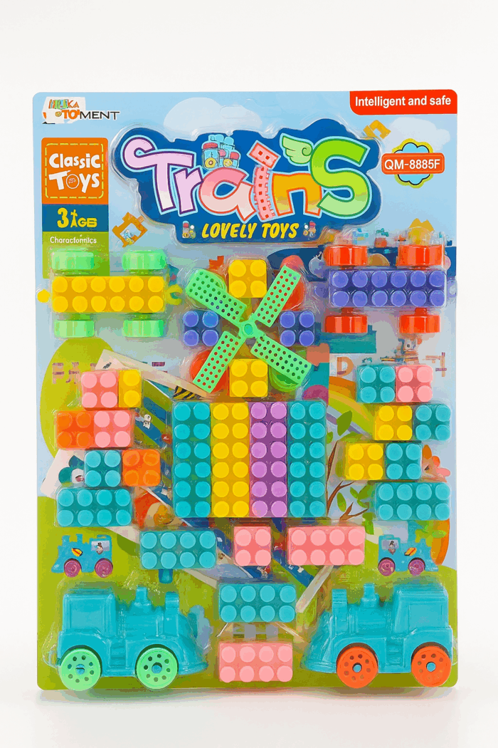 Brinquedo Blocos de Montar Trains Lovely-Toys - Imagem 1