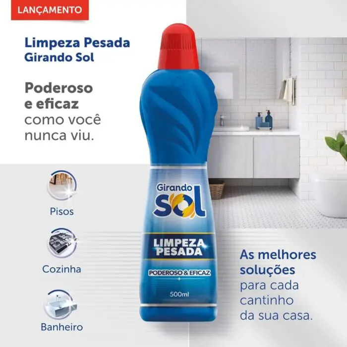 Limpador de Uso Geral para Limpeza Pesada 500ml - Girando Sol - Imagem 2