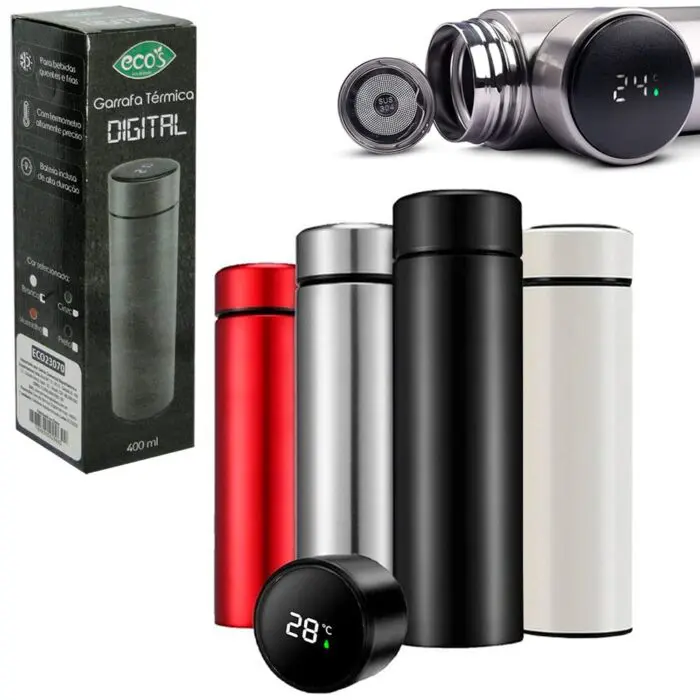 Garrafa Térmica Digital 400ML - Ecos Houseware - Imagem 3