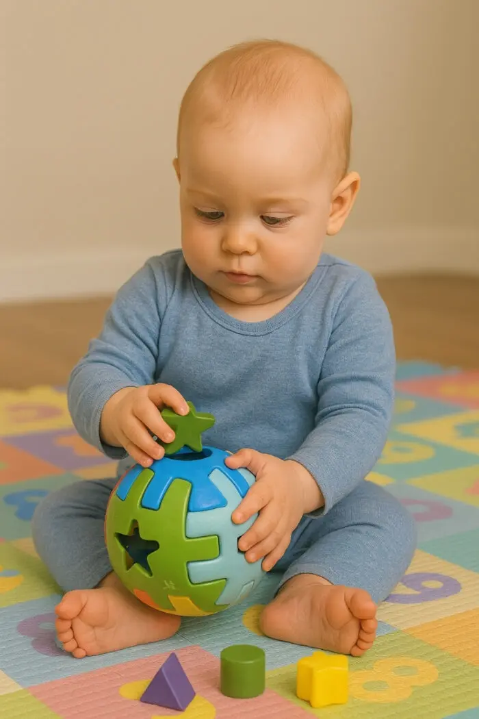 Brinquedo Didático Bola Educativa M de 14cm - JP brink - Imagem 2