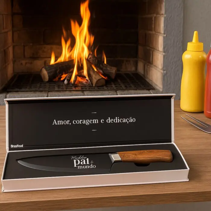 Faca Steel Premium Temas (Pai Amor e Coragem) - BrasFoot - Imagem 2
