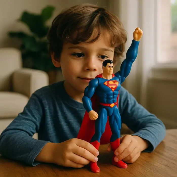 Boneco Super Heroi Superman 15cm-Spin Master - Imagem 2