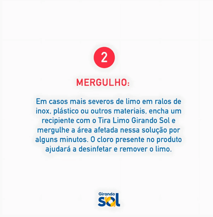 Desinfetante de Uso Geral Tira Limo com Cloro Ativo 500ml - Girando Sol - Imagem 4