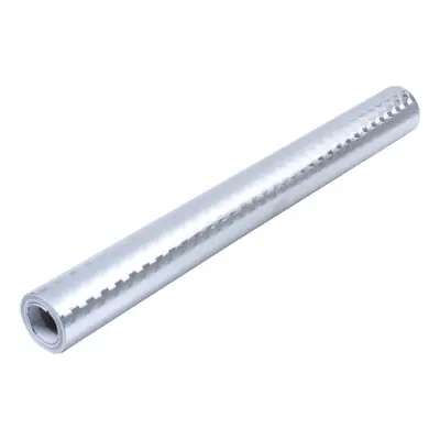 Rolo de Papel de Parede Adesivo 40cmx5m de PVC + Cola Hidrossol Prata Metalizado – Casíta
