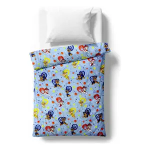 Edredom de Solteiro Infantil Duas Faces de Microfibra 1,40×2,10M Estampado Patrulha Canina – Lapper Kids - Imagem 3