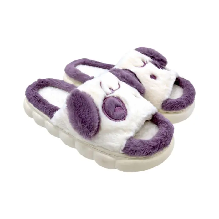 Pantufa/Chinelo Peluciado Adulto Cachorrinho Estilo Nuvem 36 ao 43 CH Ref.: 51465 Sortido - Majestic Soft - Imagem 1