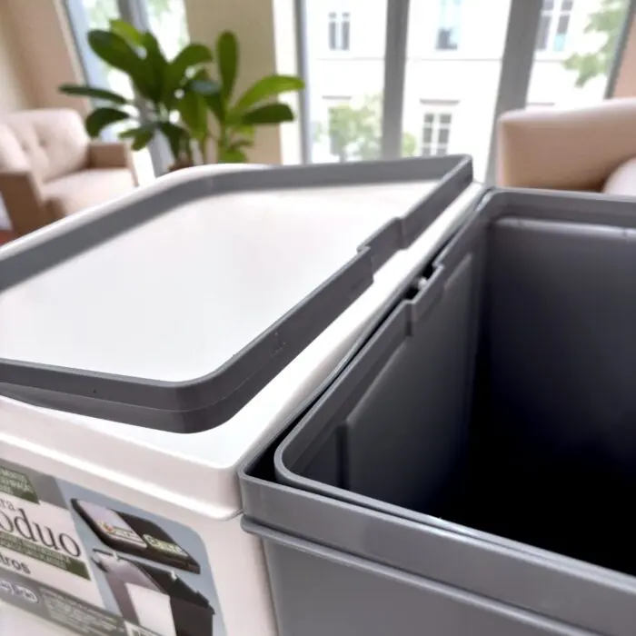 Lixeira Ecoduo com 2 Compartimentos e Tampa Removível 20L - Lig Brin - Imagem 8