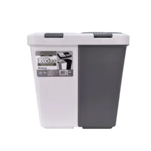 Lixeira Ecoduo com 2 Compartimentos e Tampa Removível 20L - Lig Brin - Imagem 3