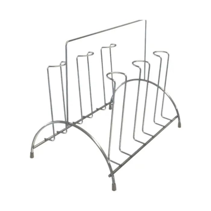 Porta Copos de Mesa de Aço para 6 Copos 23,3x13,3x19cm Linha Cozinha - Stolf - Imagem 1