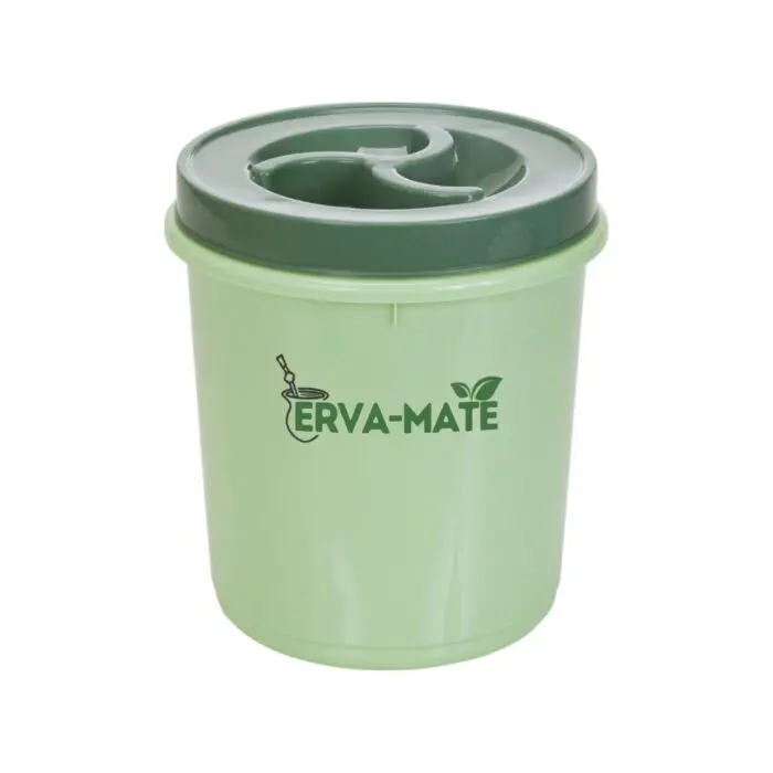 Pote de Plástico para Erva Mate Tampa com Rosca 2L - Erca Plast - Imagem 1