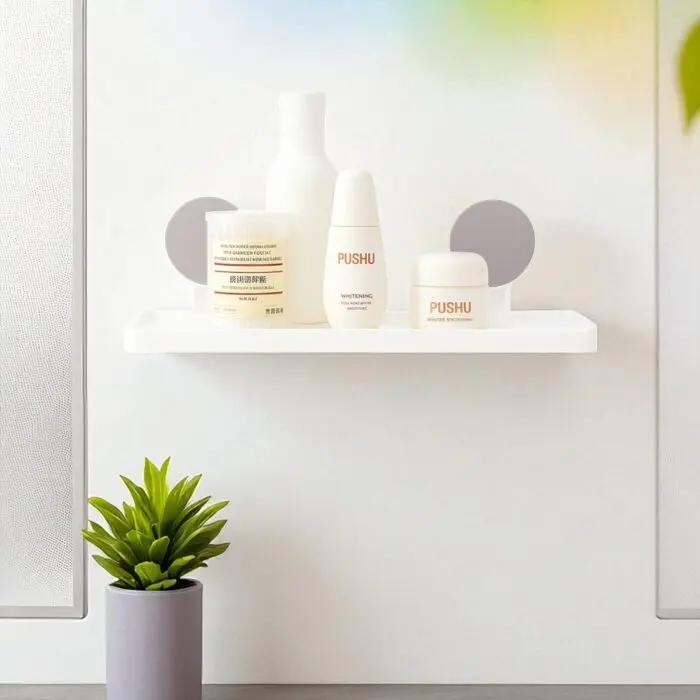 Porta Shampoo de Plástico com Ventosa para Banheiro 32x15cm 1 Unidade - Rio Tijucas - Imagem 2