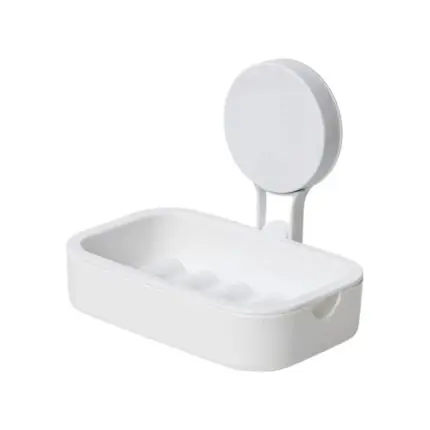 Saboneteira de Plástico com Ventosa 14cm - Rio Tijucas