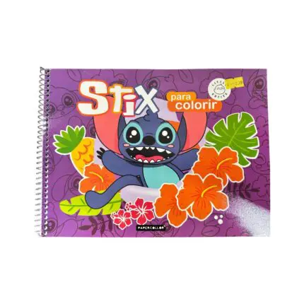 Livro de Colorir Estilo Boobie Goods Capa Mole Stix 20 Folhas Sortido - Papercollor