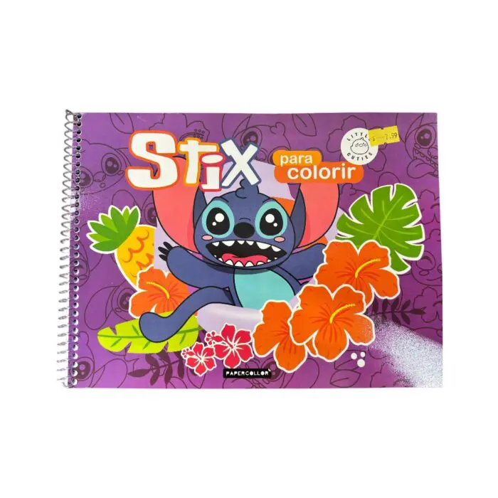 Livro de Colorir Estilo Boobie Goods Capa Mole Stix 20 Folhas Sortido - Papercollor - Imagem 1