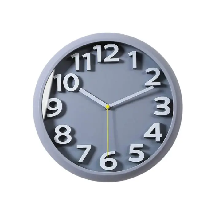 Relógio de Parede de Vidro e Plástico Colorido Sortido 25cm - Imagem 1