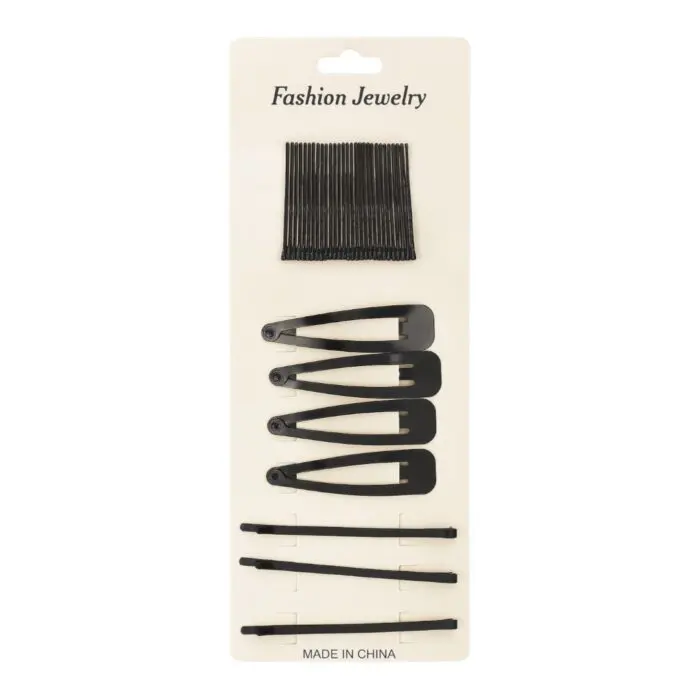 Kit de Grampo e Tic Tac para Cabelo com 12 Peças Fashion Jewelry - Aliança - Imagem 1